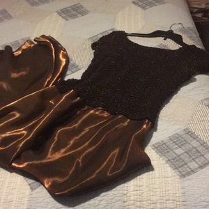 JS Collections Bronze Full-Length Gown Sz 14